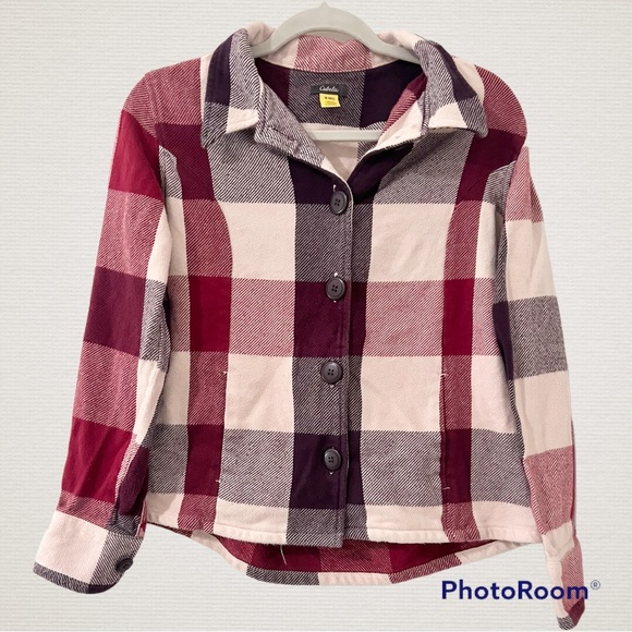 Cabela's Jackets & Coats Cabelas Flannel Button Down Shirt Jacket